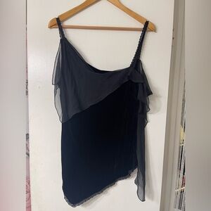 Y2K BCBGMaxAzria Elegant Black Tank